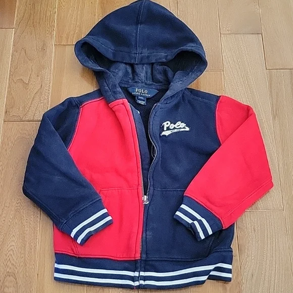 Polo Sweater Zip Up Two Colour Polo Ralph Lauren Shirts Tops Kids